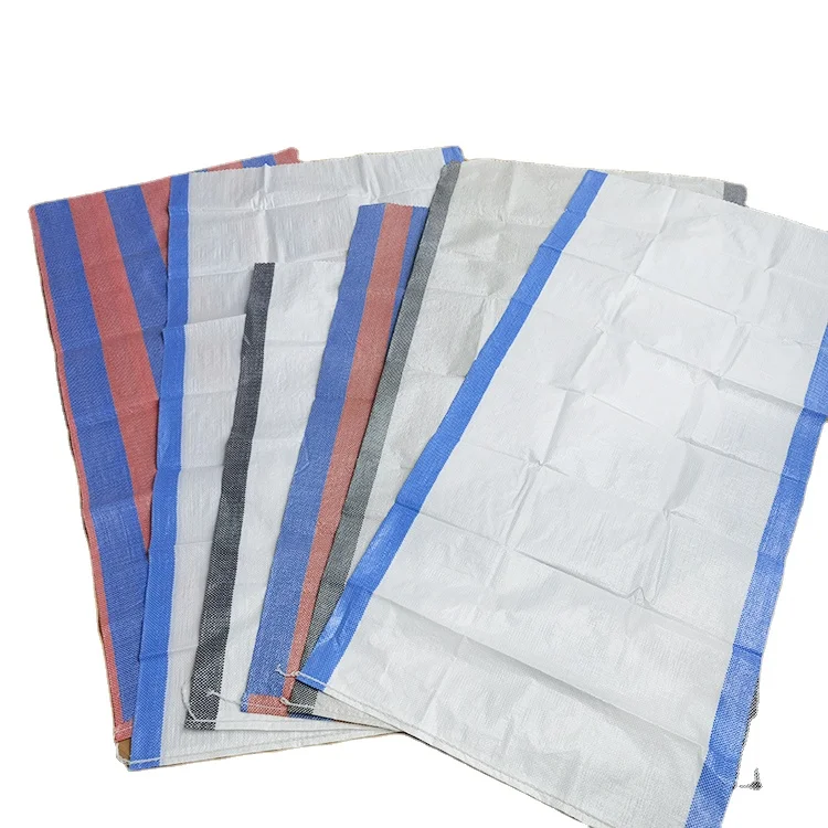 custom printed white pp woven bag polypropylene raffia sack for rice flour corn grain maize fertilizer packaging 25kg 50kg 100kg