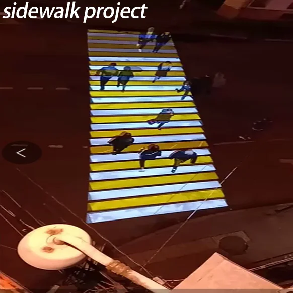 Customized Sidewalk Projection Lamp 100W 200W Outdoor Waterproof Rotating Static Traffic Warning Logo Projector