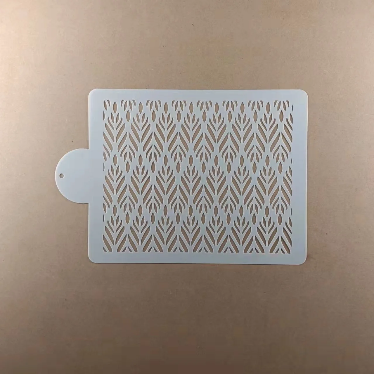 Wholesale Eco friendly PET Mylar Plastic wheat Custom Wedding Cake Stencil for Decoration Cake Stencil Template