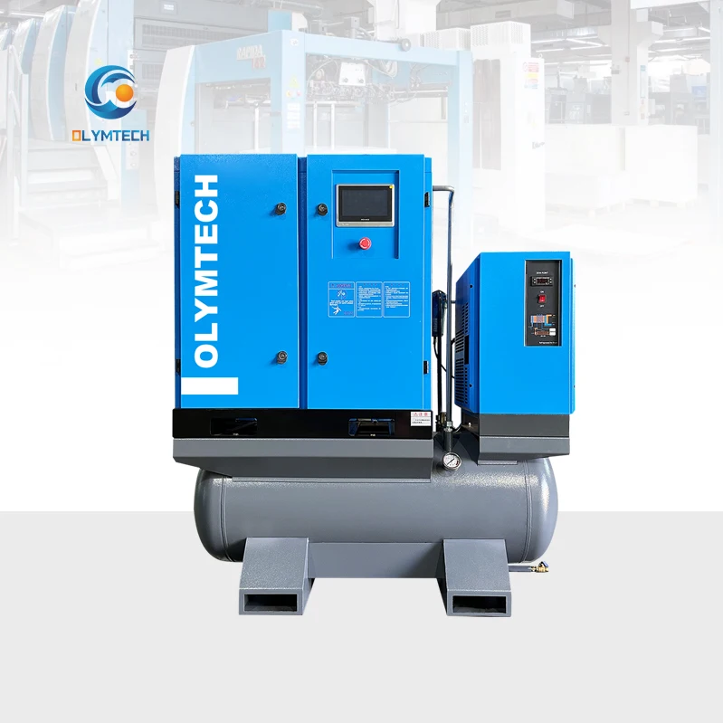 Olymtech 15 HP Rotary Air Compressor Factory Direct Hot Selling 20+ Years OEM Experience 380V 220V 11KW Air Tank
