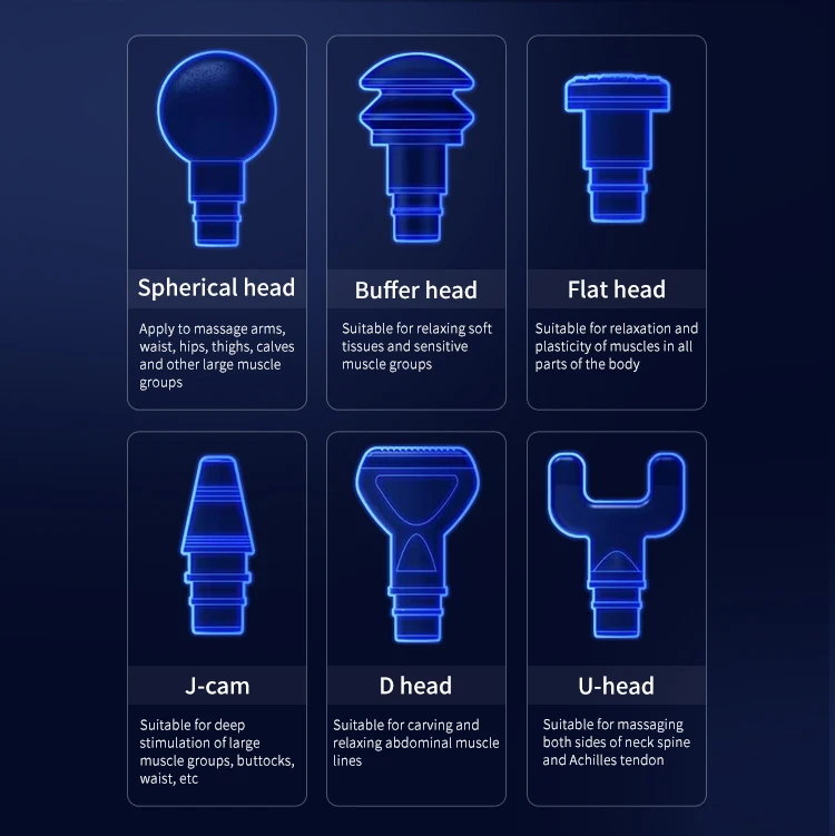 2024 Professional Sports Vibration Massage Gun Body Deep Tissue Muscle Fitness Portable Electric Fascial Massager