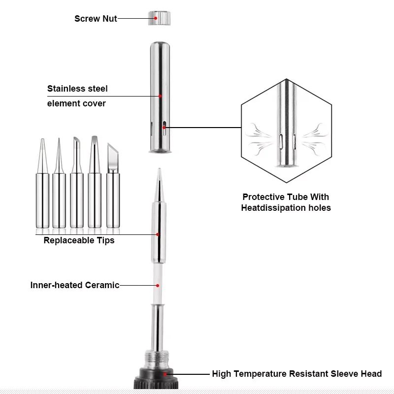 60W80100W Led 936 Digital Thermostat Soldering Iron Set Soldering Iron Kit Tool Electric Soldering Irons For Mobile Phone Repair
