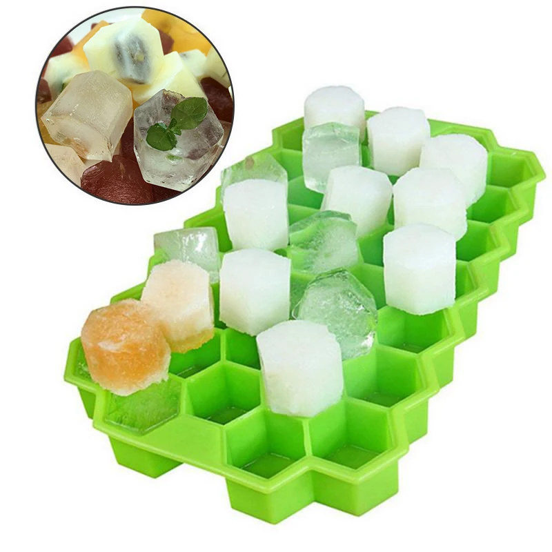 Ice Tray Cube Mold Creative DIY Honeycomb Shape Ice Cube ray mold Ice Cream mold Party Cold Drink Bar Cold Drink Tools