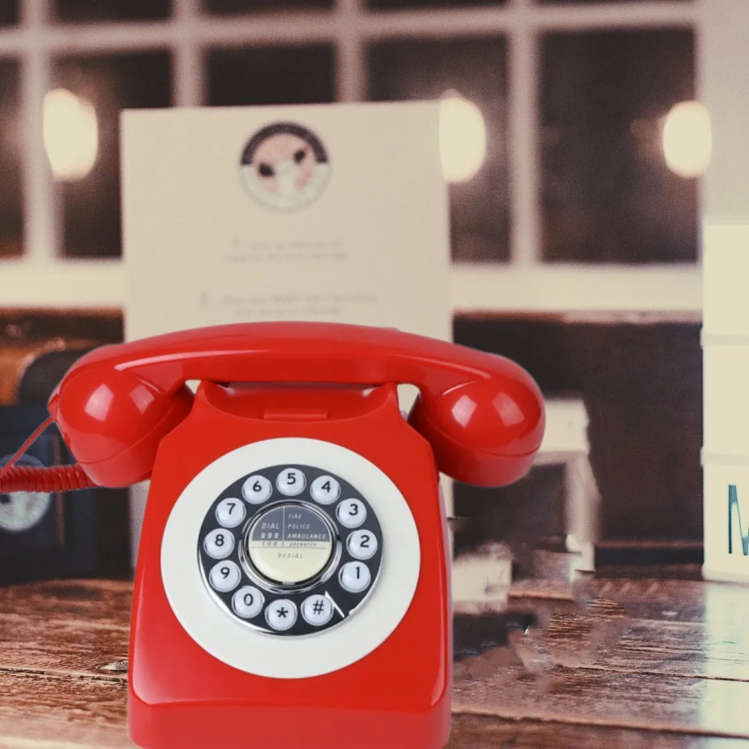 Wedding Guestbook Antique Telephone With Recording Vintage  Audio Guest Book Telephone Rotary Keypad Phone