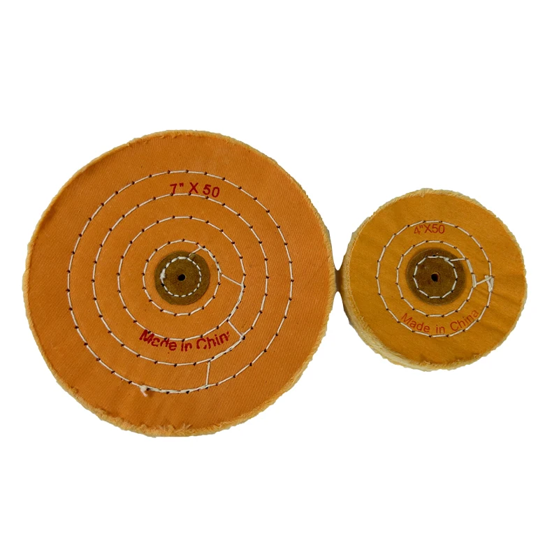 Cotton Sewn Cloth Polishing Grinding Buffing Wheel for Metal Wood Stainless Steel Copper Jewelry Leather