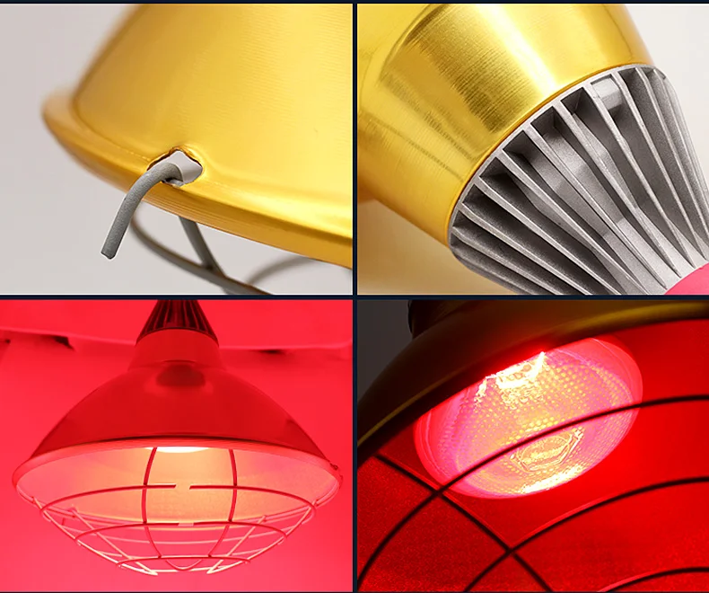 Heat Lamp Shade Animal Heater Lampshade Insulation Livestock Pig Breeding House Aluminium Waterproof