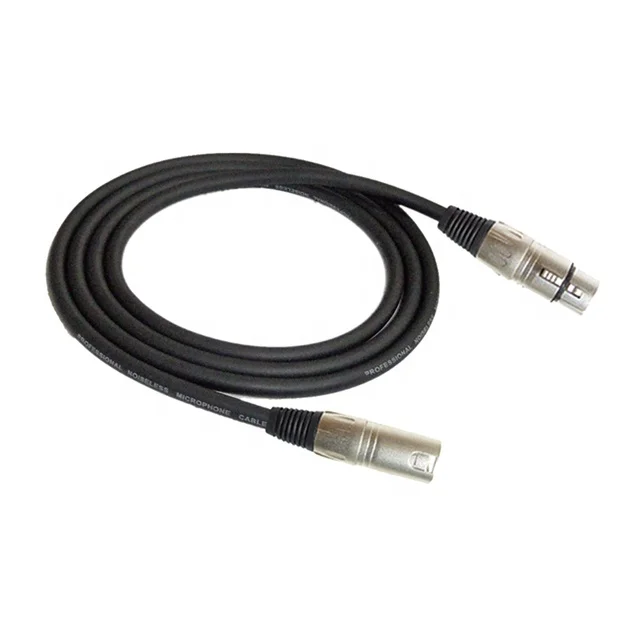 Mic Cable XLR Male to XLR Female Black professional microphone Cable  Mic Snake Cord