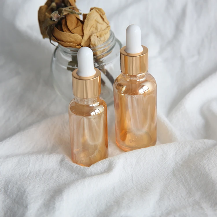 1oz 2 oz Small Unique Clear Beautiful Dropper Bottles Wholesale Glass Oil 5ml 15ml 60ml Bottle with Dropper