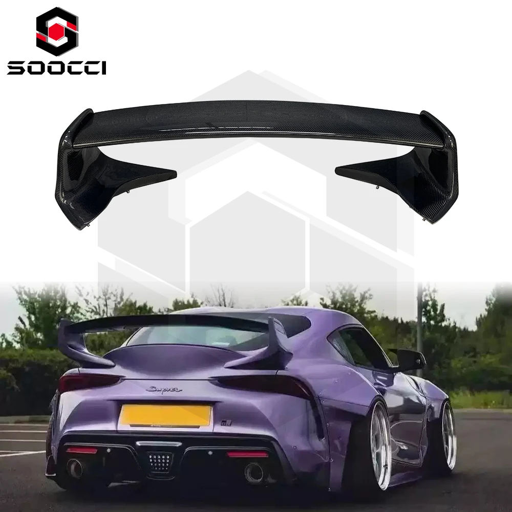 Supra A90 Carbon Fiber ST Style Rear Spoiler for Toyota Supra GR A90 MK5 Car Trunk Lip Splitter Rear Wing Air Spoiler