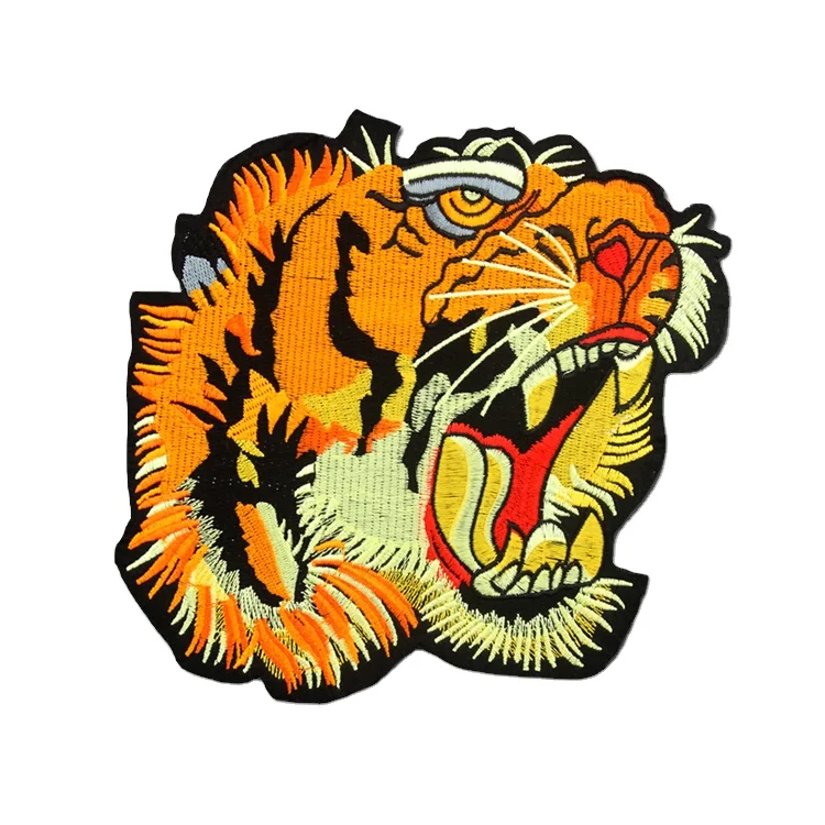 The tiger series Embroidery Patches for Clothing backpack Sew-On Patches For jeans Decorative Applique Patches badge