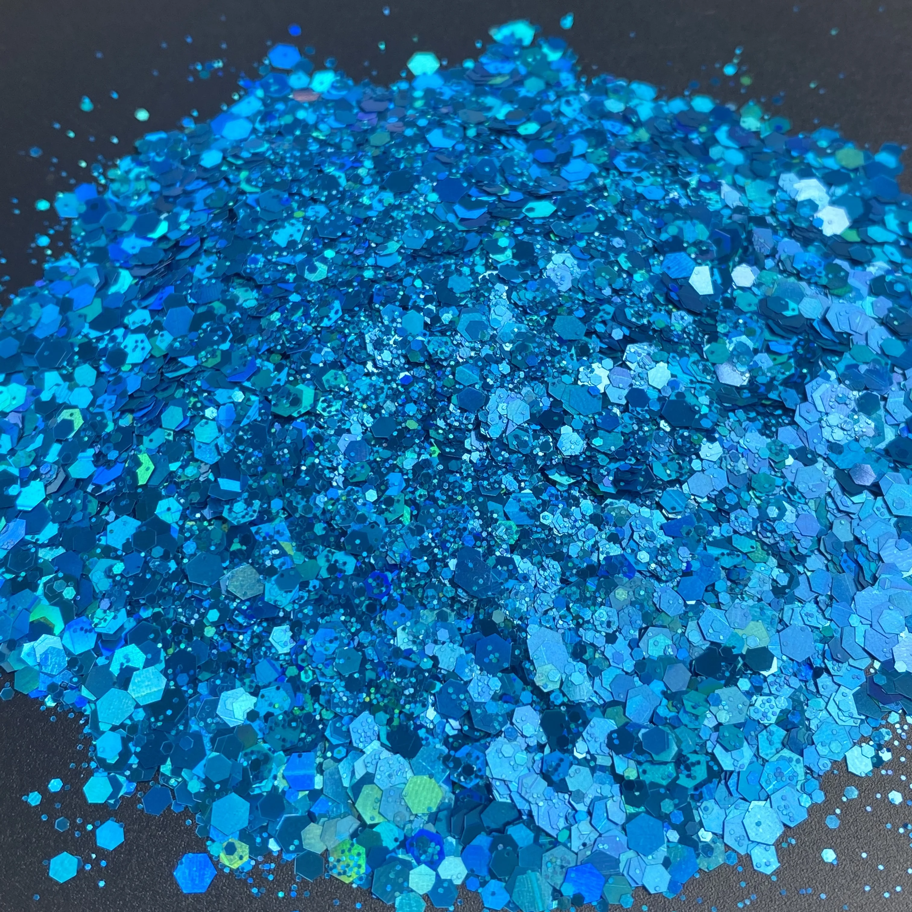 10g / Bag Loose Sequin Glitter Bulk Holographic Nail Art Polyester Glitter for Crafts
