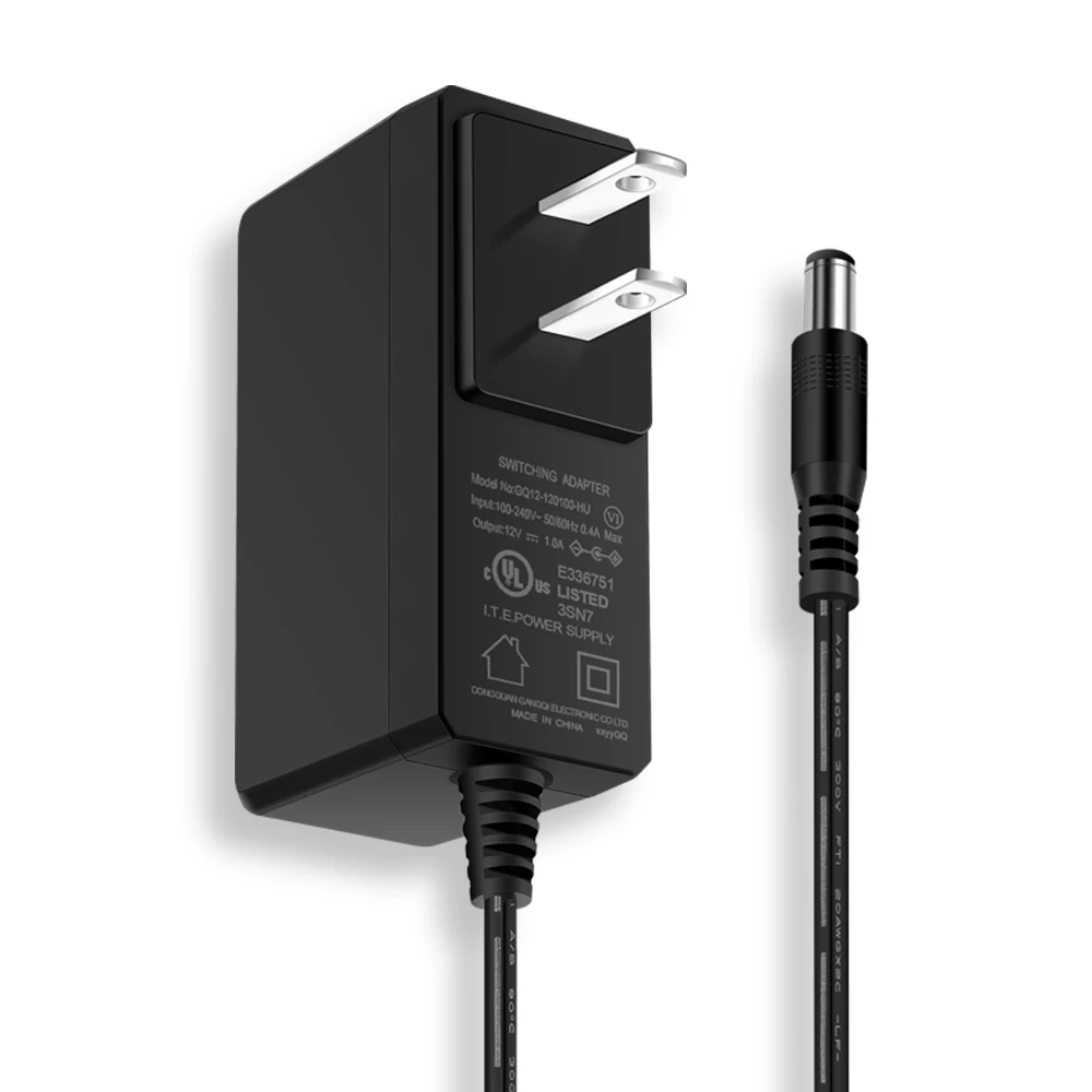 
Free Sample 12V 1A OEM UL certified US plug 3v 5v 6v 9v 12v 15v 0.3a 0.5a 18v power adapter ac dc adapter for US market 