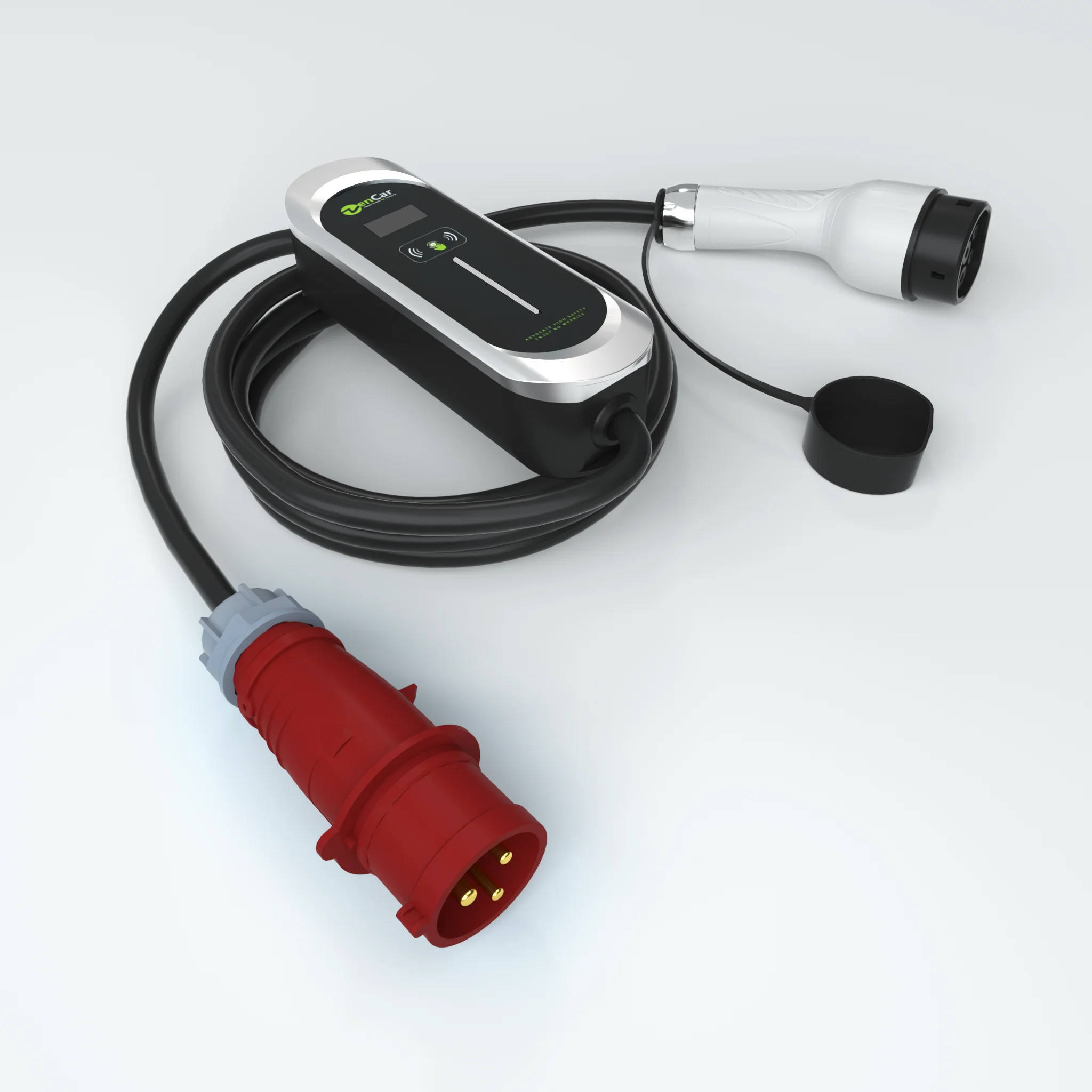 ZenCar 11kw car charger 16A ev level 2 charger with DC 6mA Model E wall mounted home ev charging cable with type B RCD