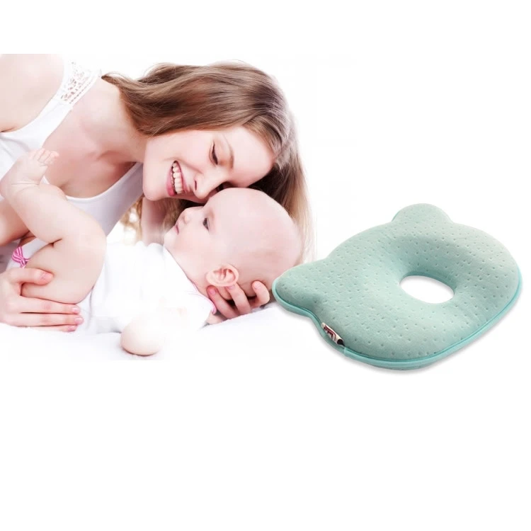 High Quality Soft Cotton Baby Sleep Neck Pillow Memory Foam Baby Pillow