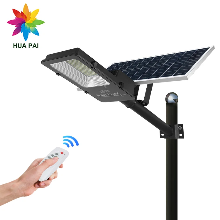 HUAPAI Optical Control Ip65 Waterproof 60watt 100watt 150watt 200watt LED Solar Power Street Light