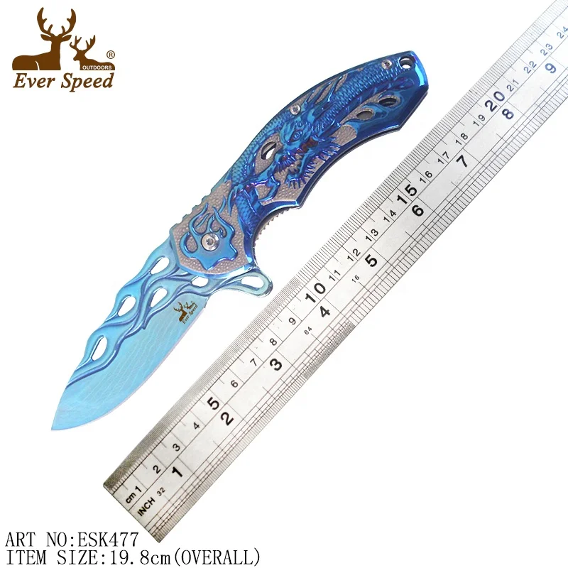 ESK477 High quality sharp blade camping pocket folding tactical knife survival