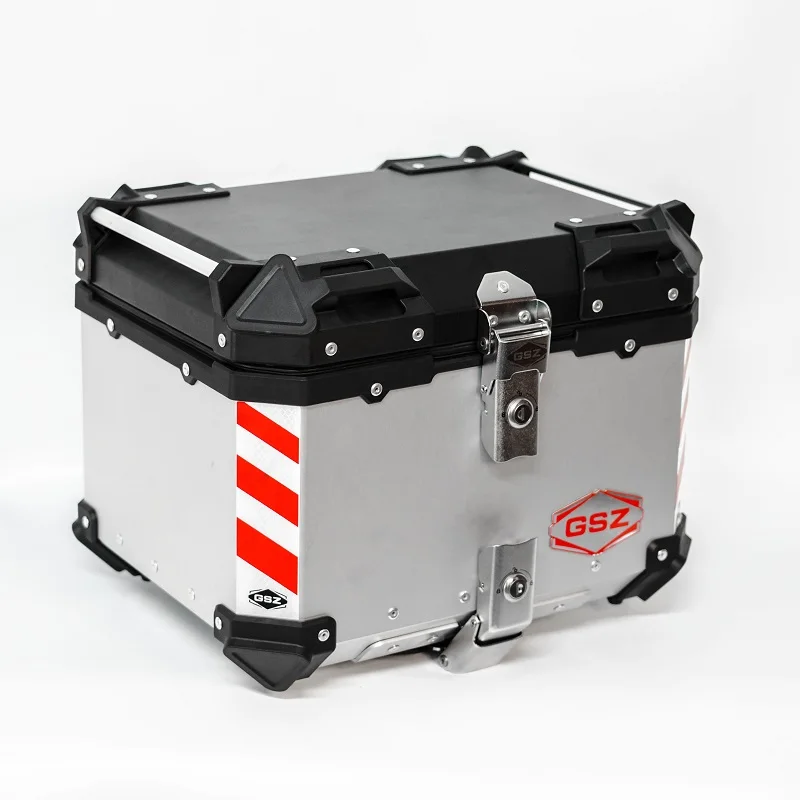
22L 35L 45L 55L 65L 85L100L luxury waterproof trunk rear alloy box top case Luggage Delivery aluminum motorcycle tail boxes 