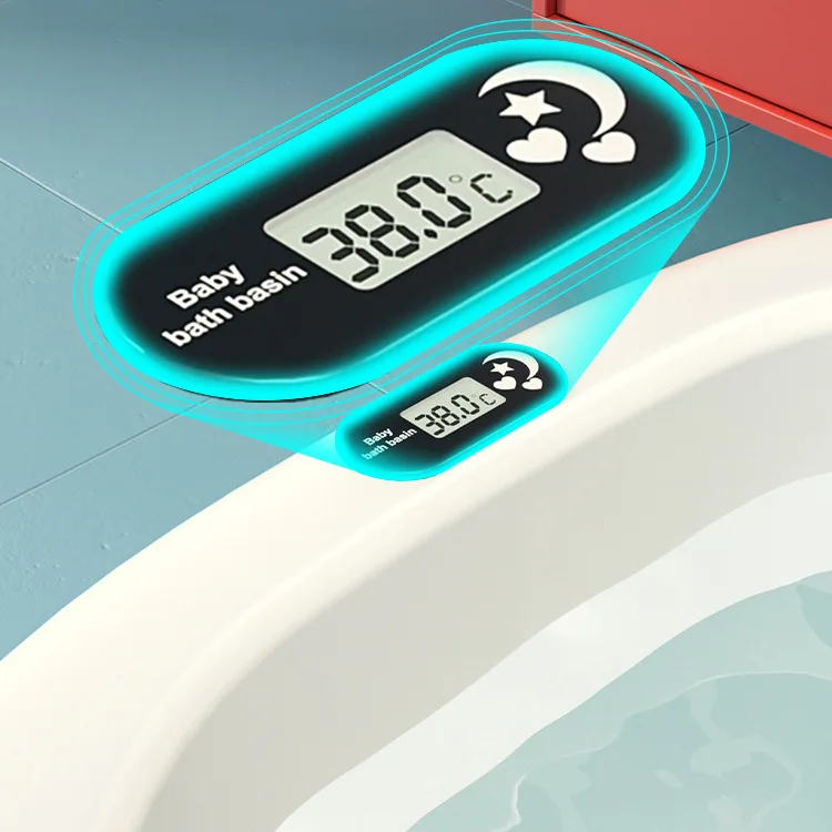 Hot Selling Home Care Portable Plastic Bathtub Type Tubs 1m 52 Long Folding Bathtub With Cover Thermometer