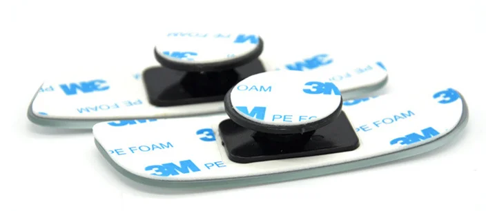 1 Pair White 360 Rotation Adjustable Wide Angle Mirror Car Safety Blind Spot Mirror Auto Rear View Convex Mirror Without Frame