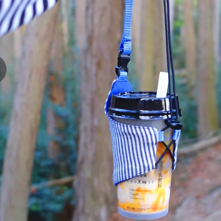 New Neoprene Sleeve with Carrying Handle Sleeve Sublimation With Handle Tumbler Coffee Cup Holder