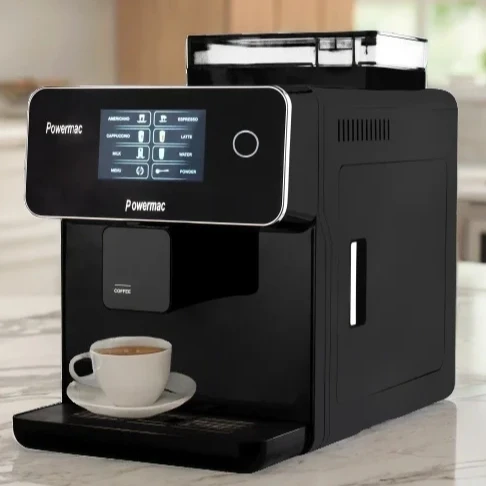 Household Touch Screen Controlling Stainless Steel Commercial Espresso Electric Coffee Maker Machine