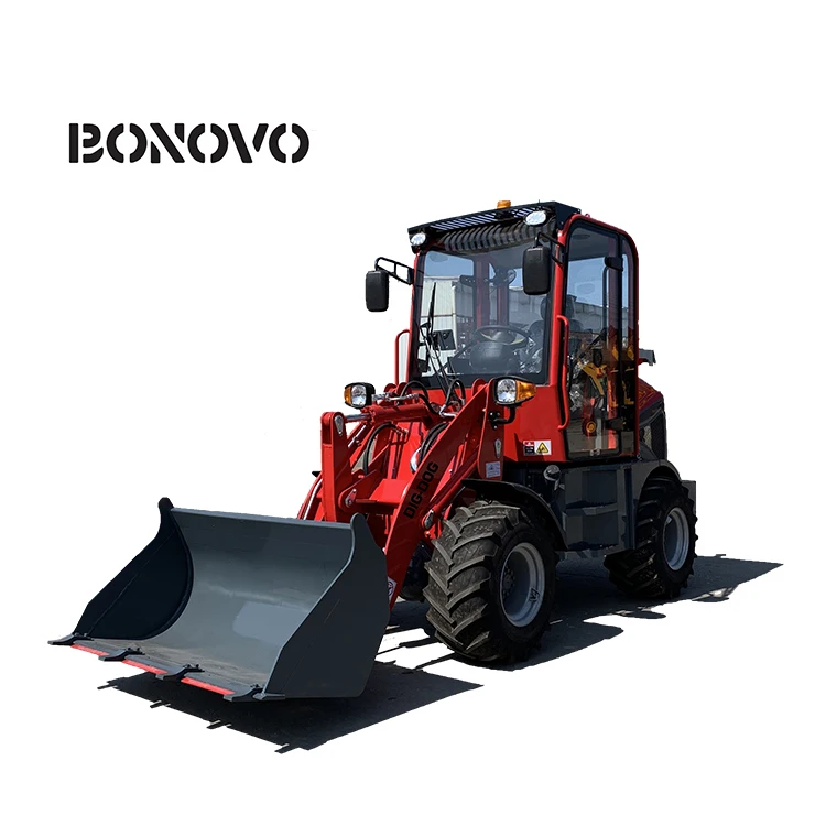 BONOVO DIGDOG 1 тонный новый тракторный погрузчик сочлененный мини-экскаватор с поддоной вилкой