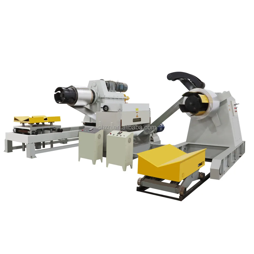 Galvanized roll recoiling and decoiling knurling machine for embossing machine production line