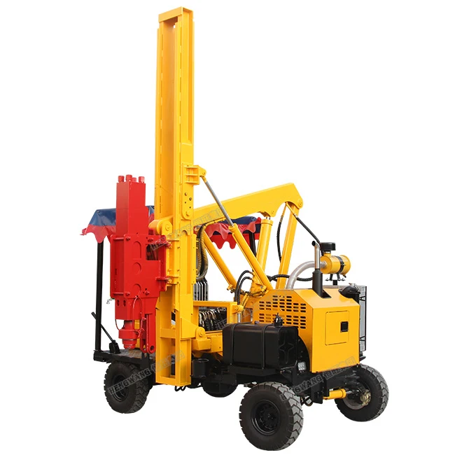 hydraulic hammer pile driver solar ramming machine for solar project