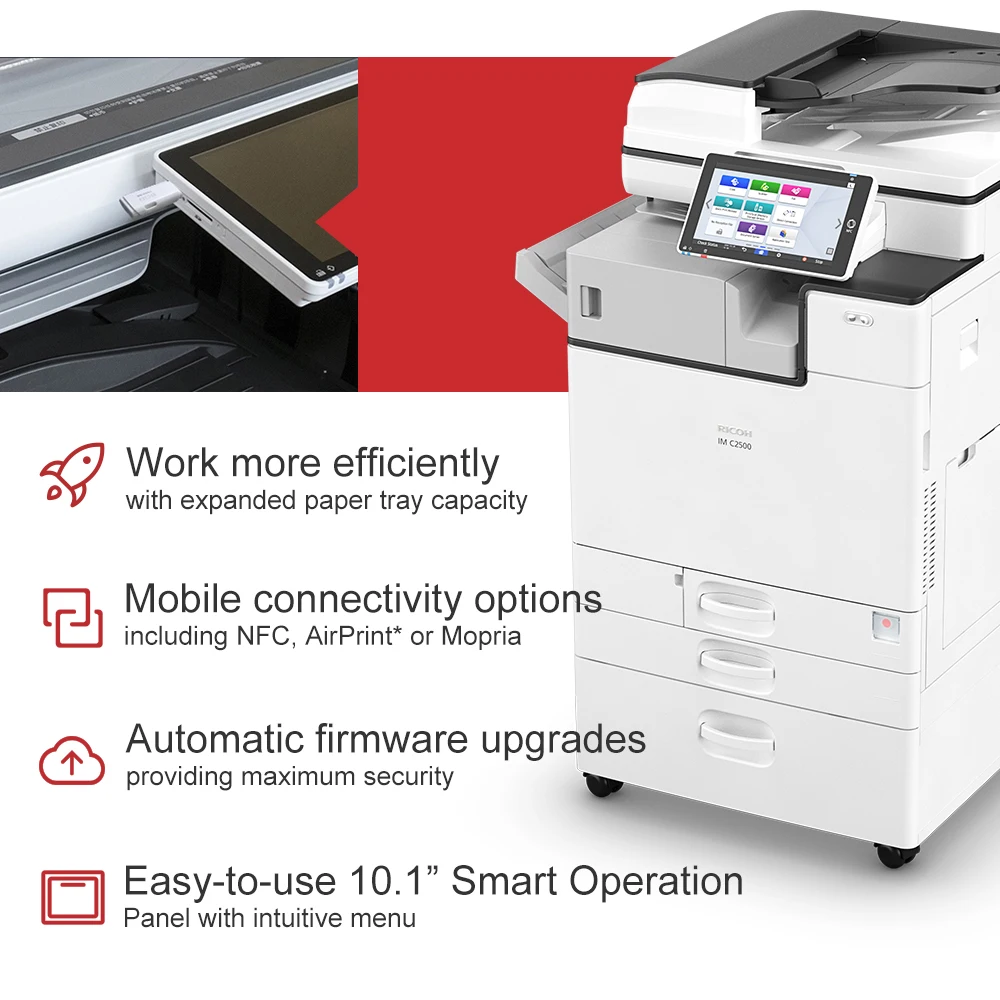 Новая цветная лазерная многофункциональная копировальная машина Ricoh IM C2500