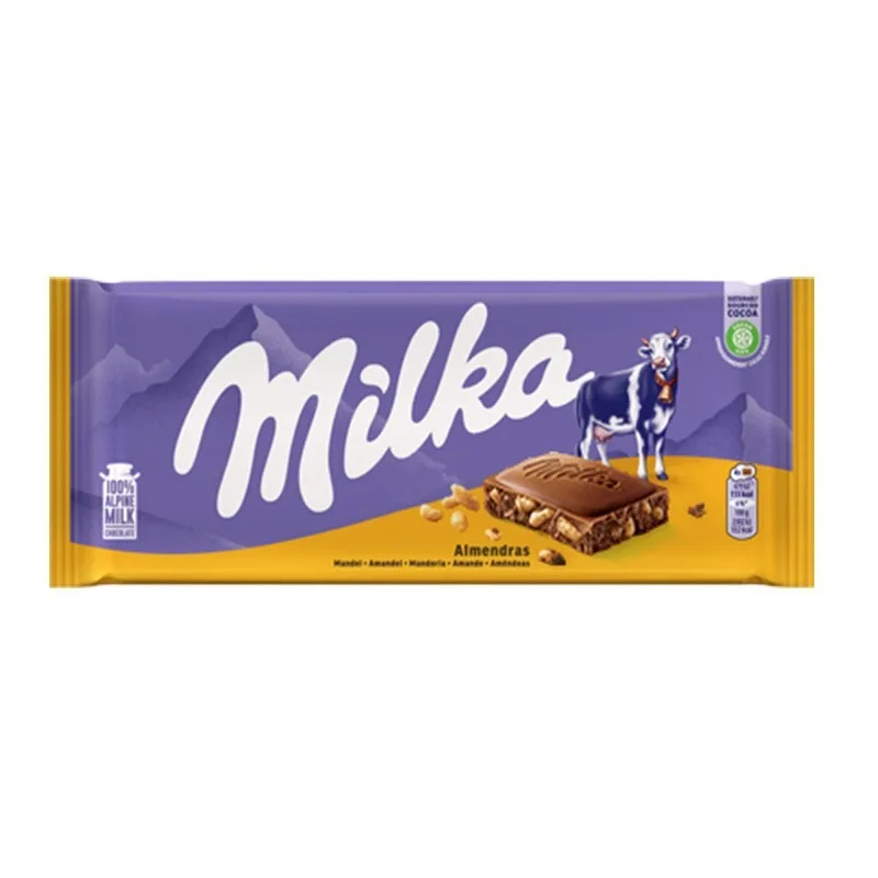 Snacks Wholesale European Milkaa Chocolate Orli Crush Alpine Milk Delicious Hazelnut Chocolate