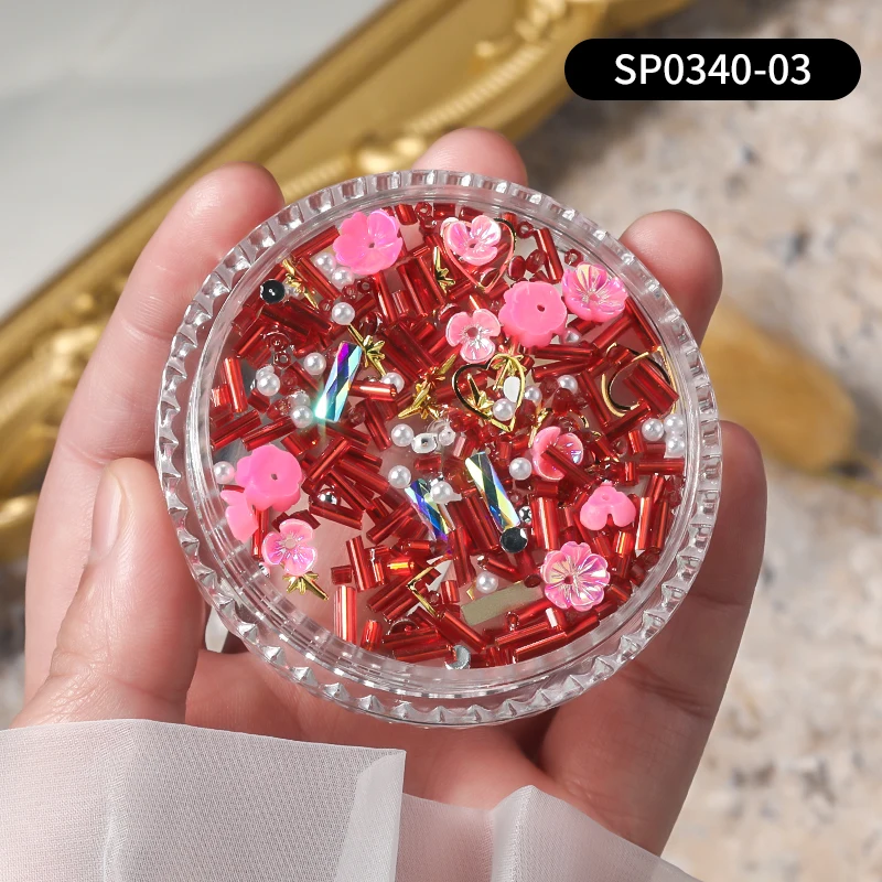 Jewelry Decorations Resin Flowers Nail Decoration Kit Diy Acrylic Nail Ornaments 3d Butterfly Nail Art Charms