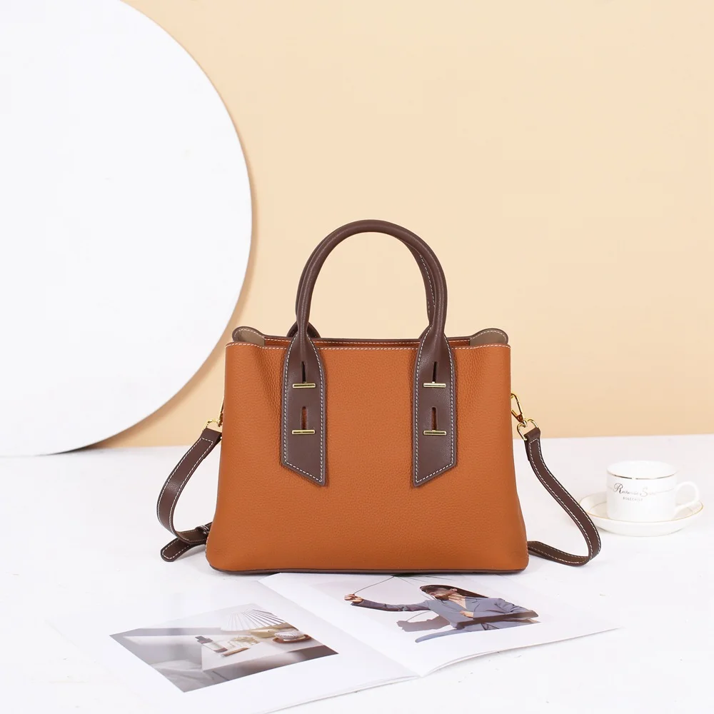 High Quality Korea Real Leather Designers Wholesale Fashion Supplier Woman Bags Women Private Label Lady Handbag