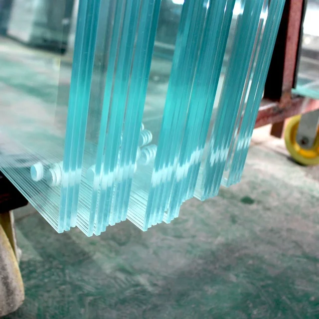 5mm8mm10mm12mm Low iron round corner fine polished flat building toughened tempered glass