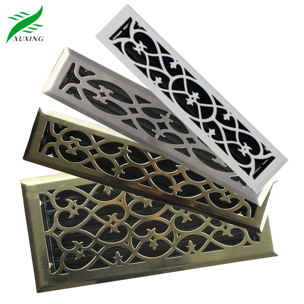HVAC system Decorative Metal Victorian design floor register ventilation grilles