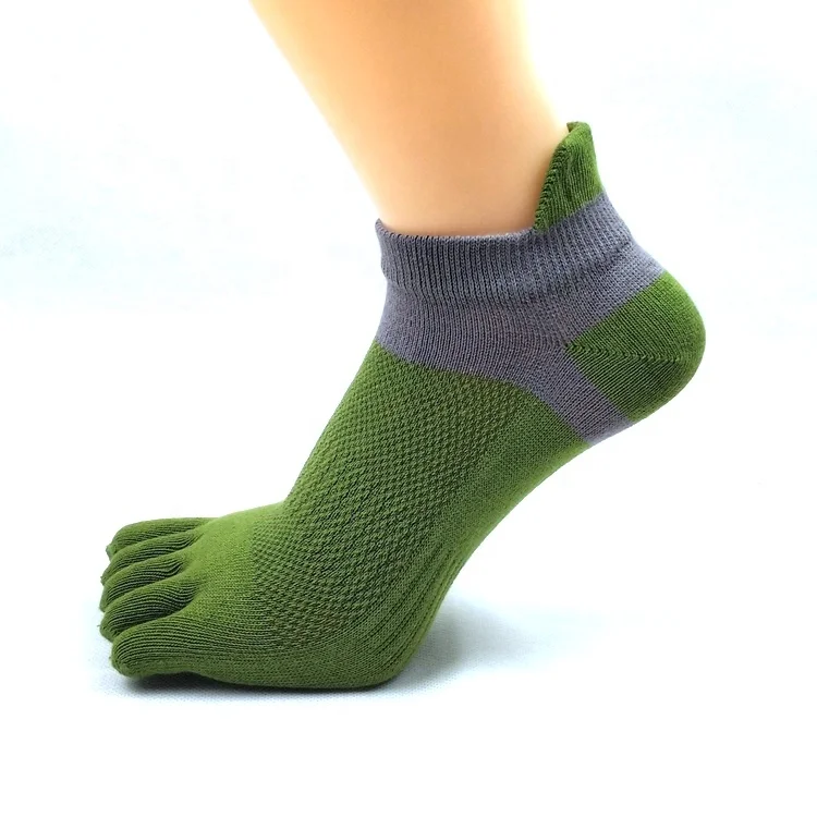 
China Factory Cheap Unisex 5 Toe Socks 100% Cotton Summer Mesh Five Finger Socks 