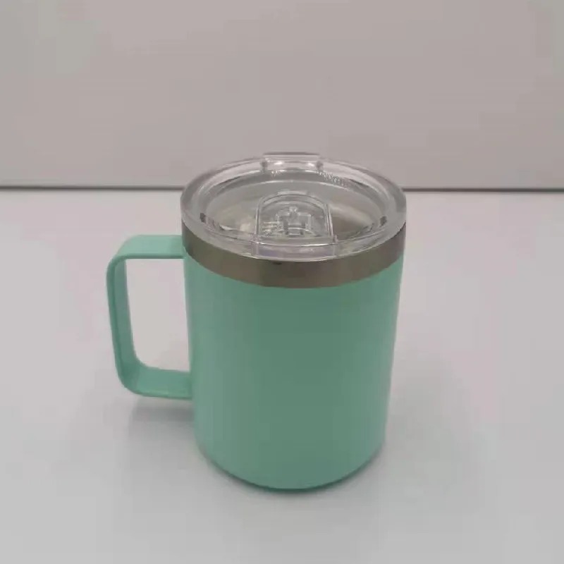  С двойными стенками из нержавеющей стали с вакуумной изоляцией 12oz ручной захват кофейная кружка чашка
