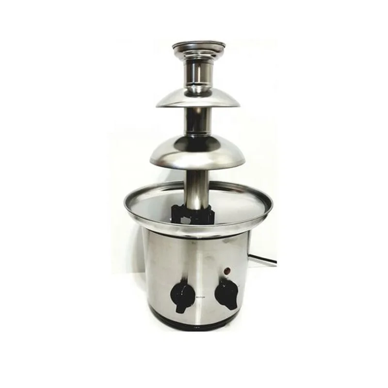 Party use mini 3 tier chocolate fountain,home use fondue fountain for family party, buffet
