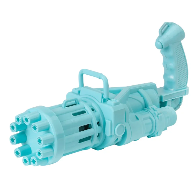 Wholesale Best Selling New Plastic Kid Toy Gatling Bubble Gun Machine Blower Healthy Bubble Toy Children Bubble Gun