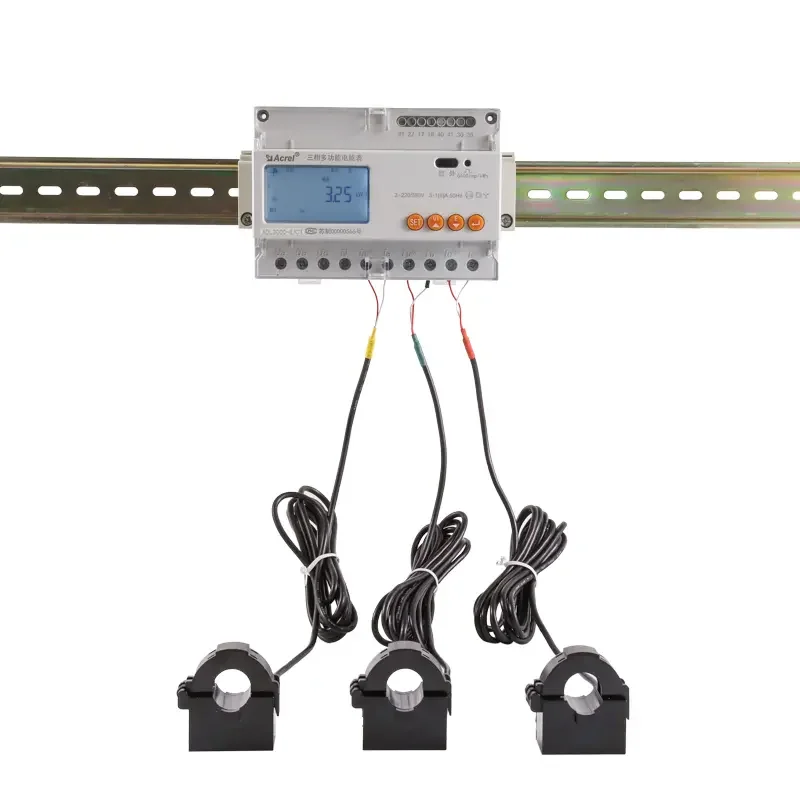 Customized Design  Interface RS485 ADL3000 35mm  DIN Rail energy meteetering devices with modbus connection