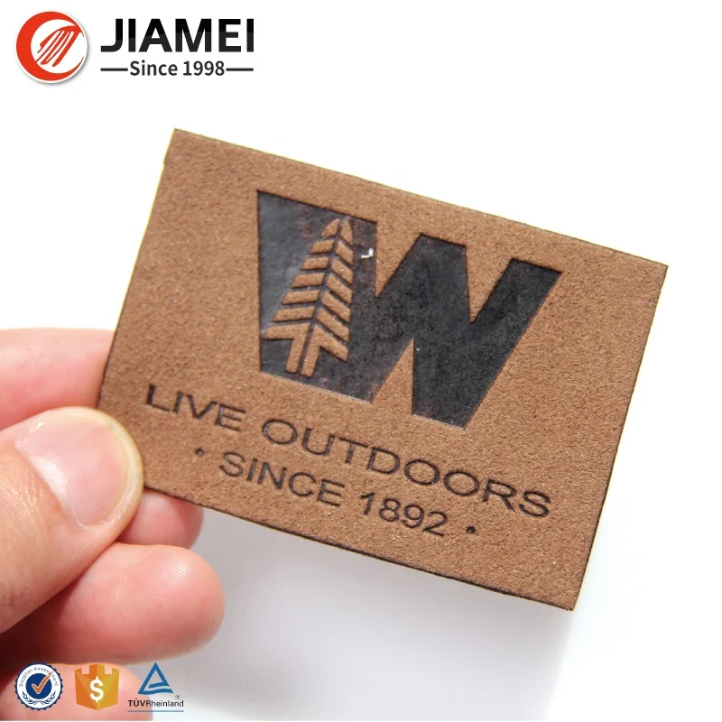 Durable Custom Embossed Jeans Leather Patch Labels for Jeans