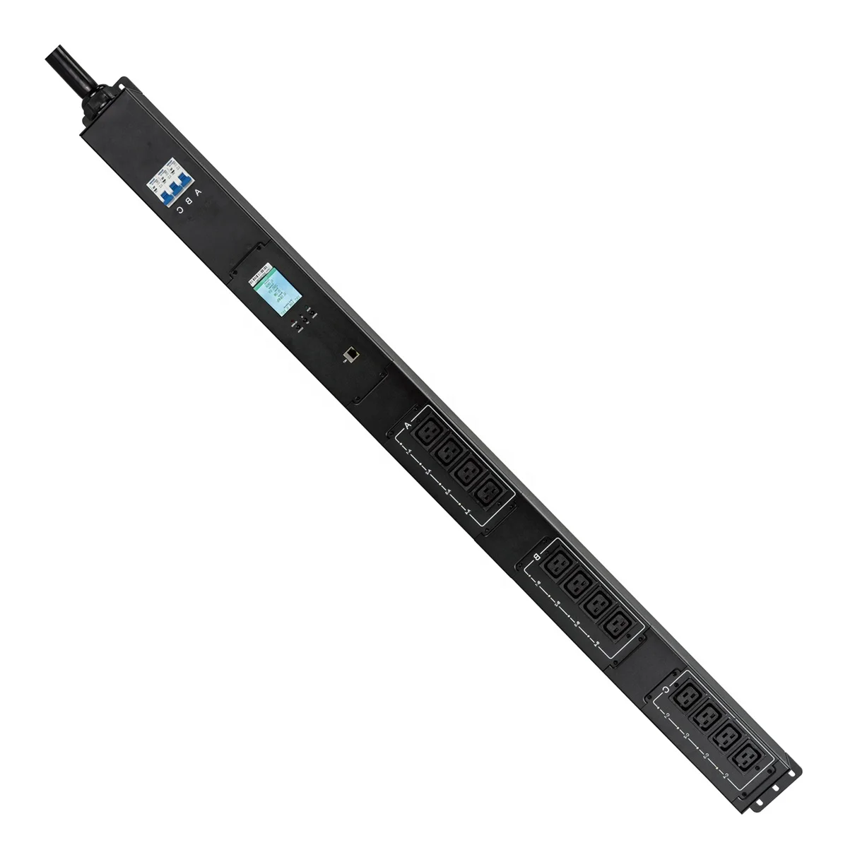 Orient ETL mark 63A  415V 12 Ports C19 Sockets Smart Meter SNMP Remote Monitor Control PDU  For North America Data Center