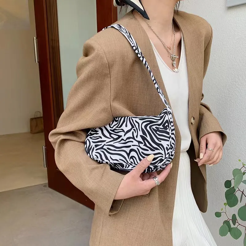 FS163 New ladies bag 2024 personalized printed pattern underarm shoulder handbagZebra leopard print Ladies exquisite handbag