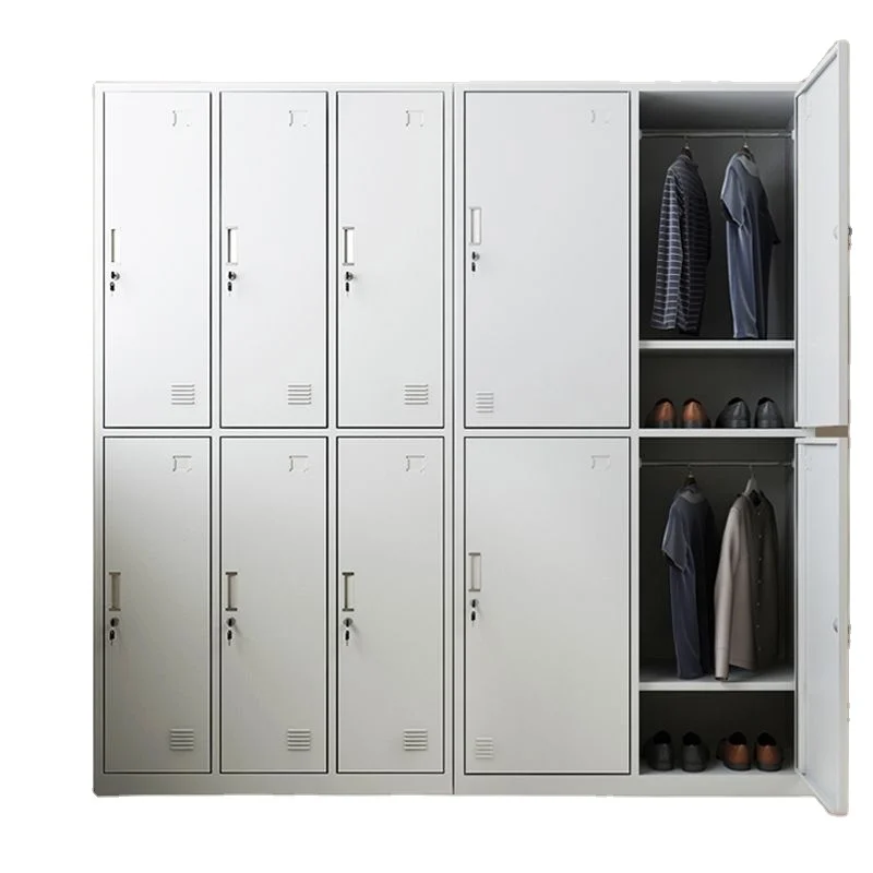 Staff Work Clothes Locker Box Storage School Locker Cabinet 6 Door Steel Locker kabinet loker armario casier metal armadiet