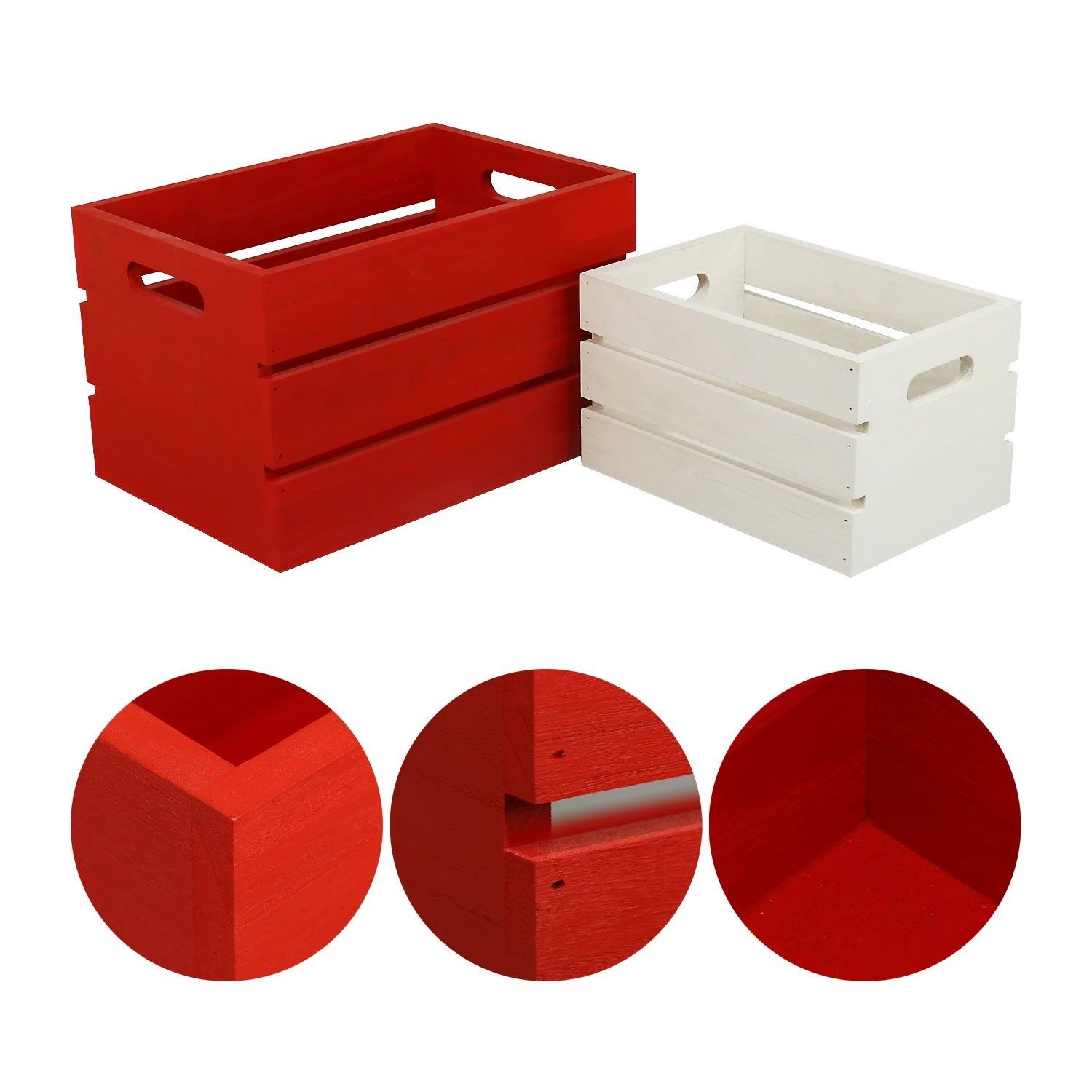 Custom color and size paint wooden crate boxes cheap wooden crates wholesale wooden crates for fruit