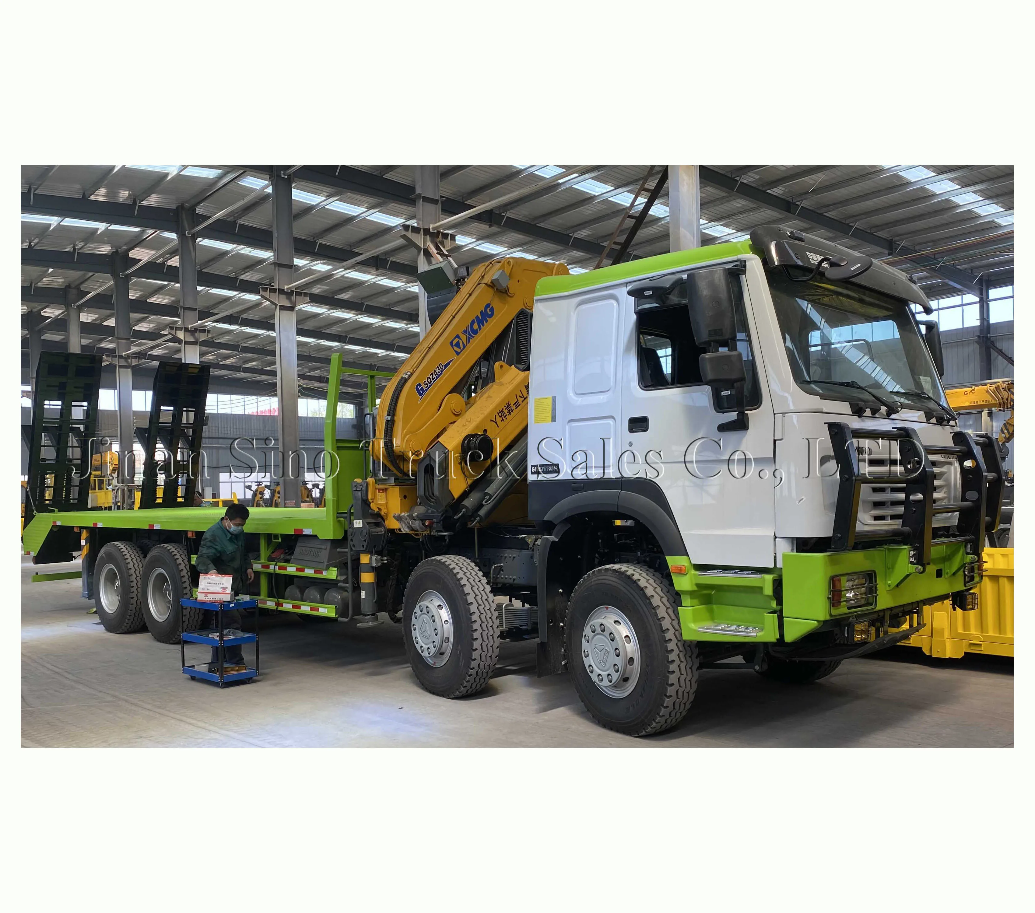 Кран Sinotruk Howo 8X4 30 тонн KSQZ600 7-секционный кран гидравлический автокран с лебедкой