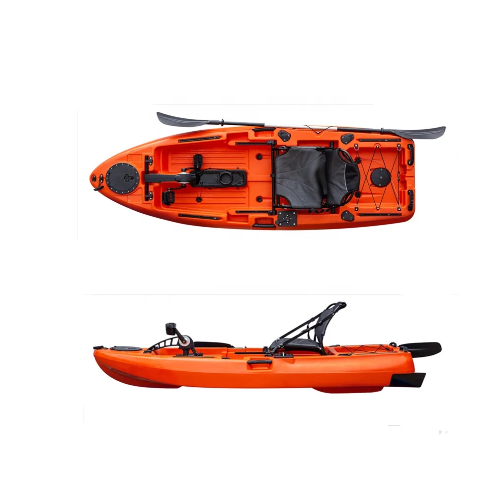 LSF Unique New Small Pedal Drive Fishing Boat Kayak Frieeive Propel 8 with accessories