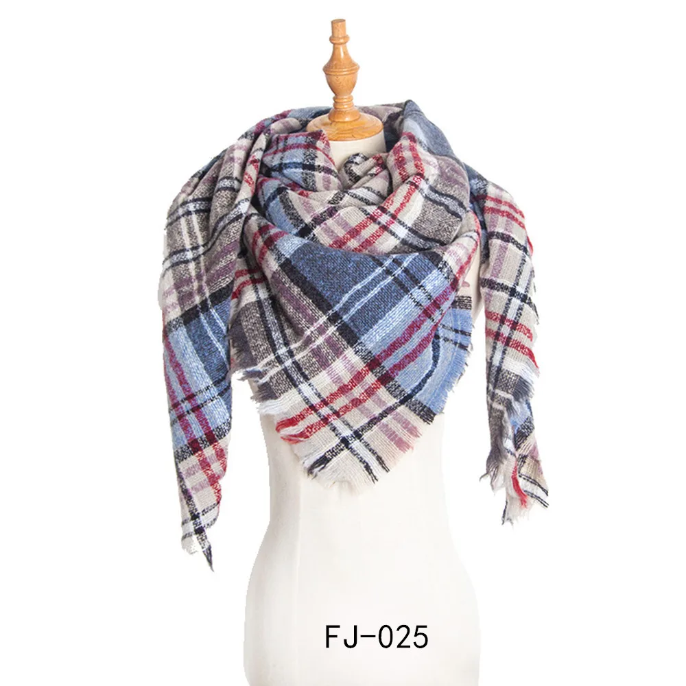 
2019 Hot sale custom print women plaid elegant scarf with fringe custom scarf cotton printing scarf cashmere 