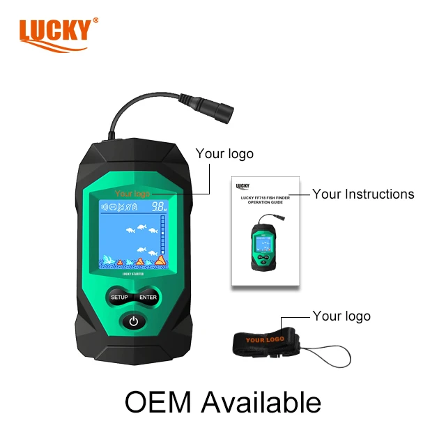 Lucky fishing gun Fish finder FL068-T with gift set