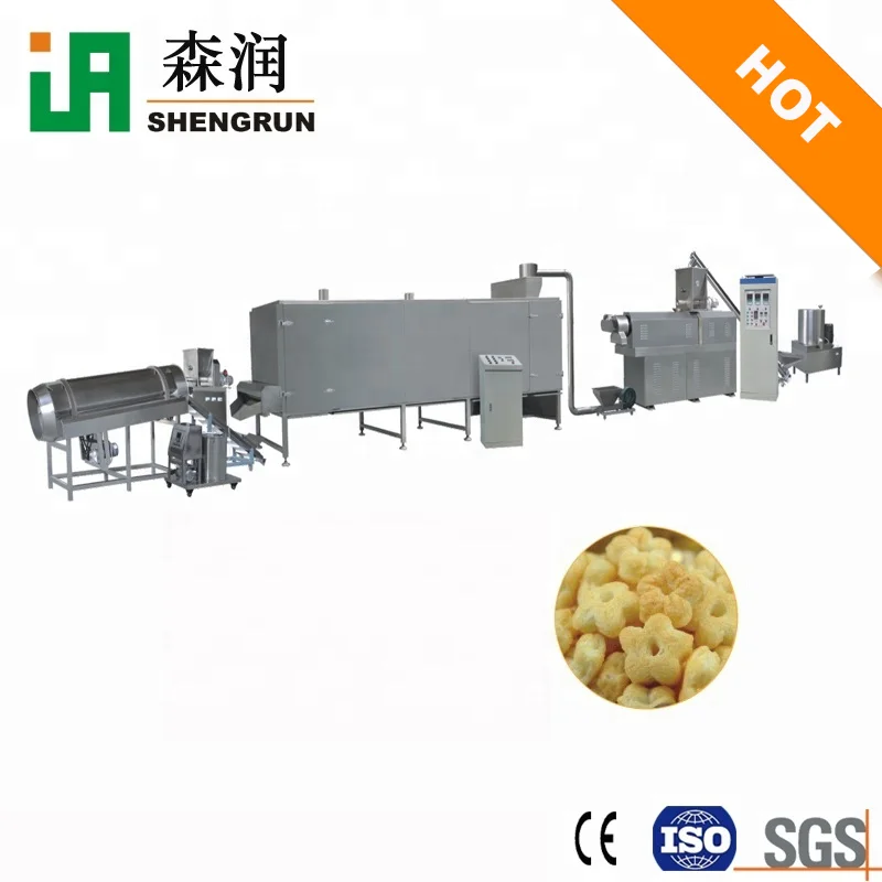 High quality low price high quality after sale Twin Screw Professional Puffed Corn Puff Snack Extruder Making Machine