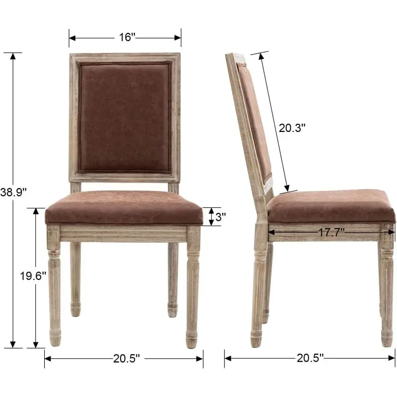 Vintage european solid wood restaurant dining chair backrest hotel chair